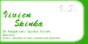 vivien spinka business card